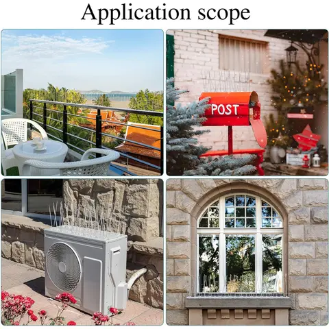 Fågelspikar Avskräckande Material Fågelskrämmare Duvor Djuravskräckande Förvånar Fåglar Anti Utomhus Skadedjursbekämpningsprodukter Hem 10 best sales fågelskrämma - №10