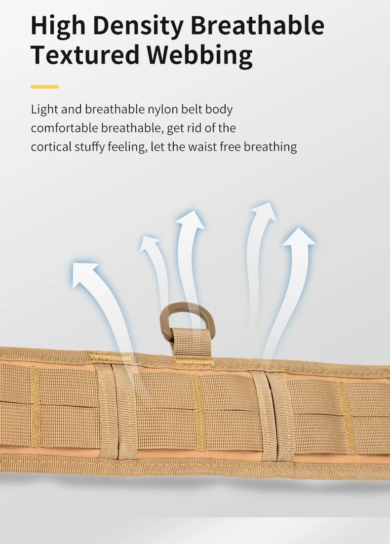 حزام خصر معلق في الهواء الطلق Cs حزام خصر تكتيكي حزام قماش لحماية الخصر، اختيار مثالي للهدايا