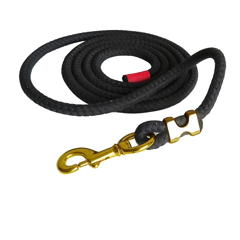 Horse Leading Rope 14MM to 15MM Thick With Solid Brass Swivel Snap Horse Halter Equestrian with Sturdy Clasp Riding Accessoreis