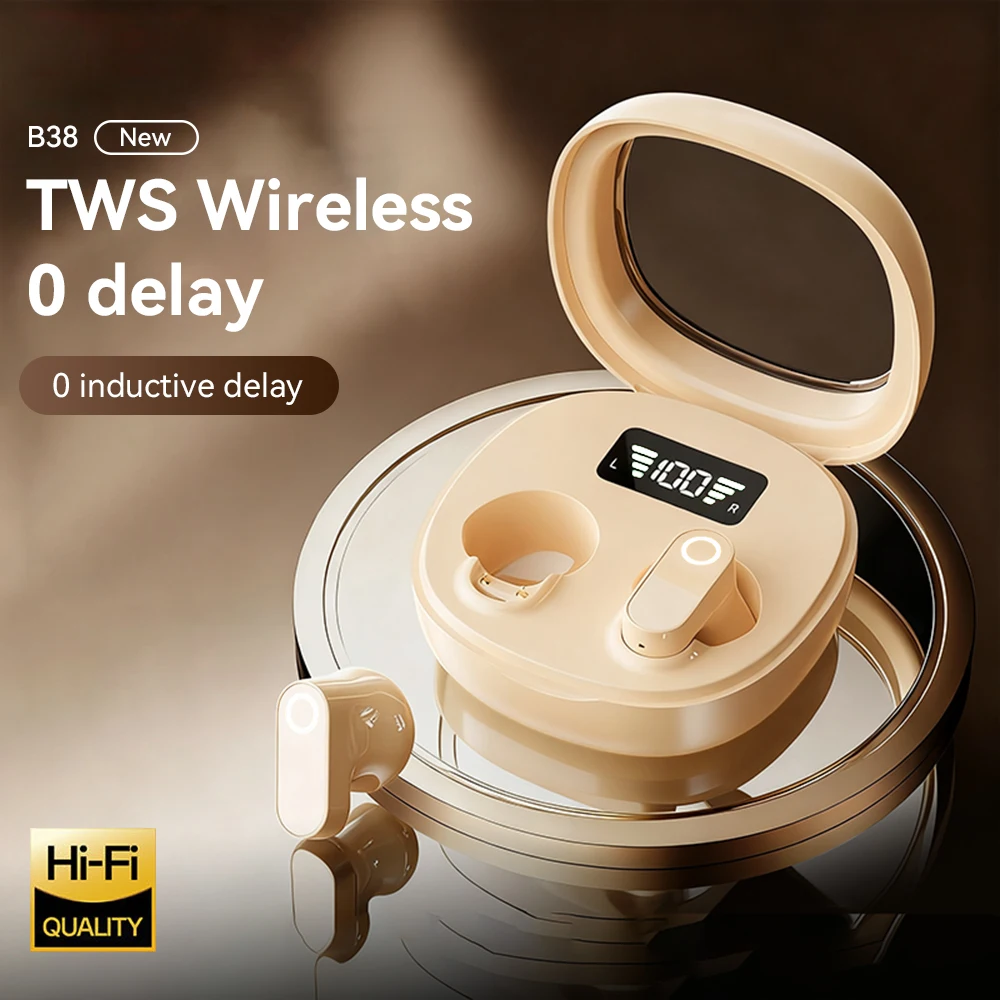 Tampões de ouvido intra-auriculares portáteis, sem fio, bluetooth, fone de ouvido, redução de ruído, alto som, sem fio, toque para xiaomi