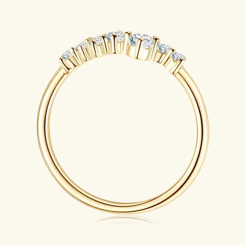 925 Sterling Silver Ring Moissanite Sterling Silver Wedding Engagement Finger Rings Fashion Band For Women Fine Jewelry