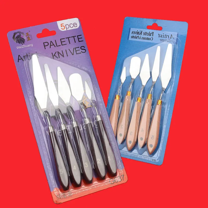 Plastic Drawing Scraper Painting Tools Wood Handle Shovel Art