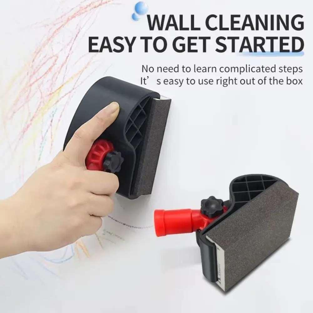 Aluminum Telescopic Pole Wall Sanding Frame Replaceable Square Sanding Pad Multi-direction Swivel Wall Surface Grinding Tool