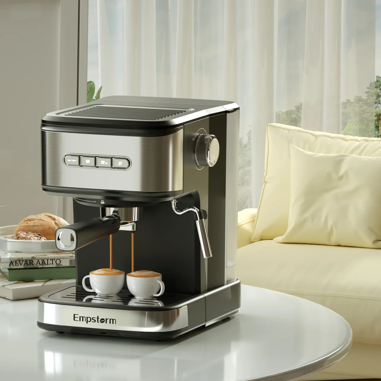 Wholesale 220V Electric Manual Semi-automatic Commercial Customized Coffee Makers For House Use