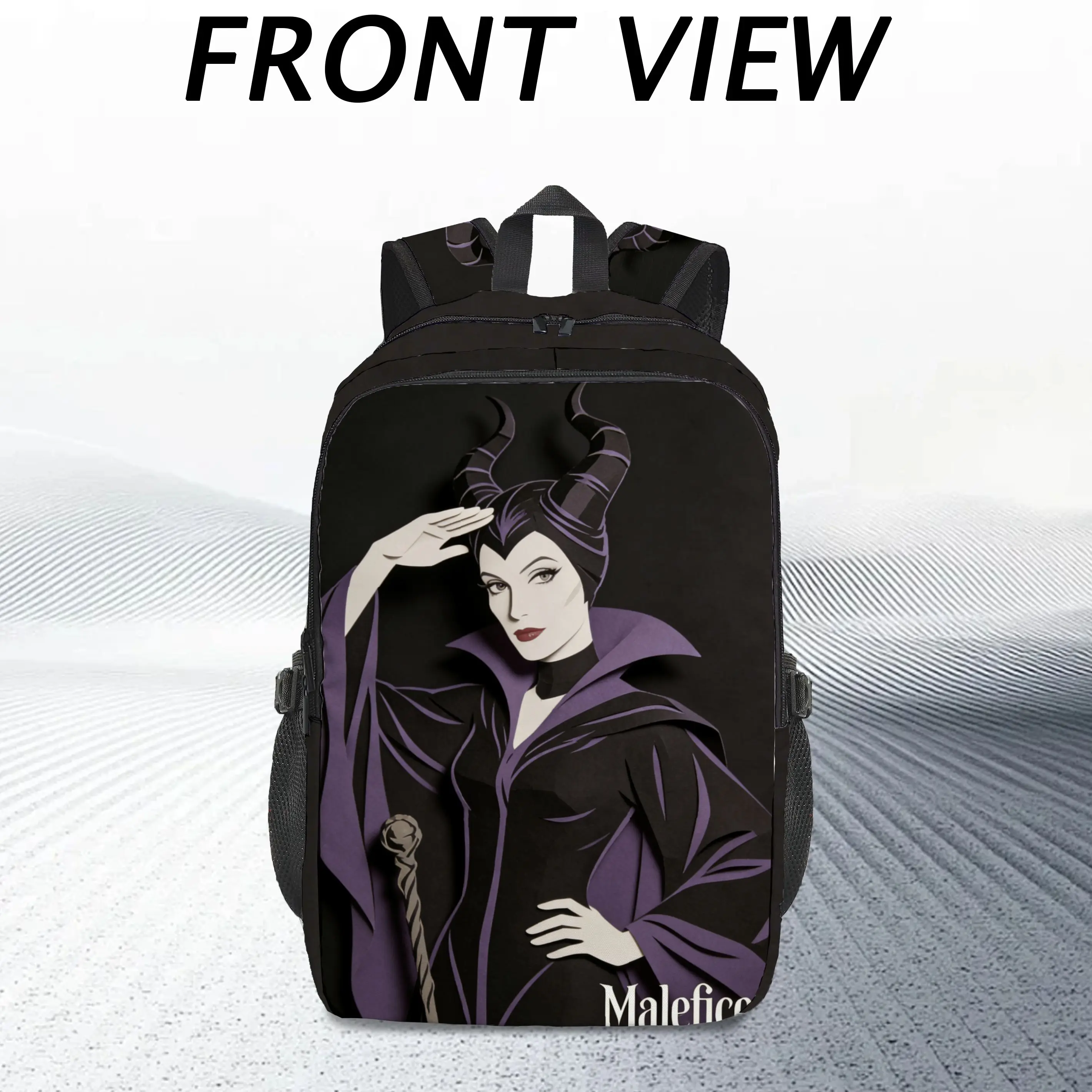 1 قطعة أشرار ديزني Maleficent & Evil Queen الظلام موضوع متعدد الطبقات المألوف للجنسين على ظهره مع عدة مقصورات