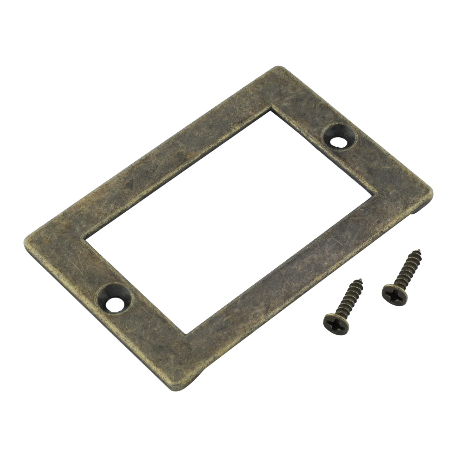 Antique Bronze Label Tag Frame Zinc Alloy Label Pull Holder 72*49mm for Cupboard Cabinet Drawer Jewelry Box File Case