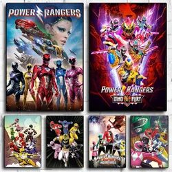 Movie P-Power R-Rangers Poster No Framed Poster Kraft Club Bar Paper Vintage Poster Wall Art Painting Bedroom Study Stickers