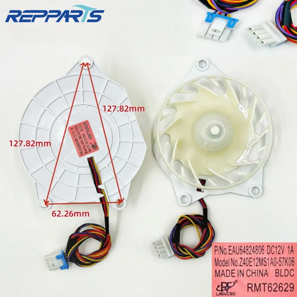 

New EAU64824806 DC12V 1A Cooling Fan For LG Refrigerator Fridge Radiator Freezer Parts