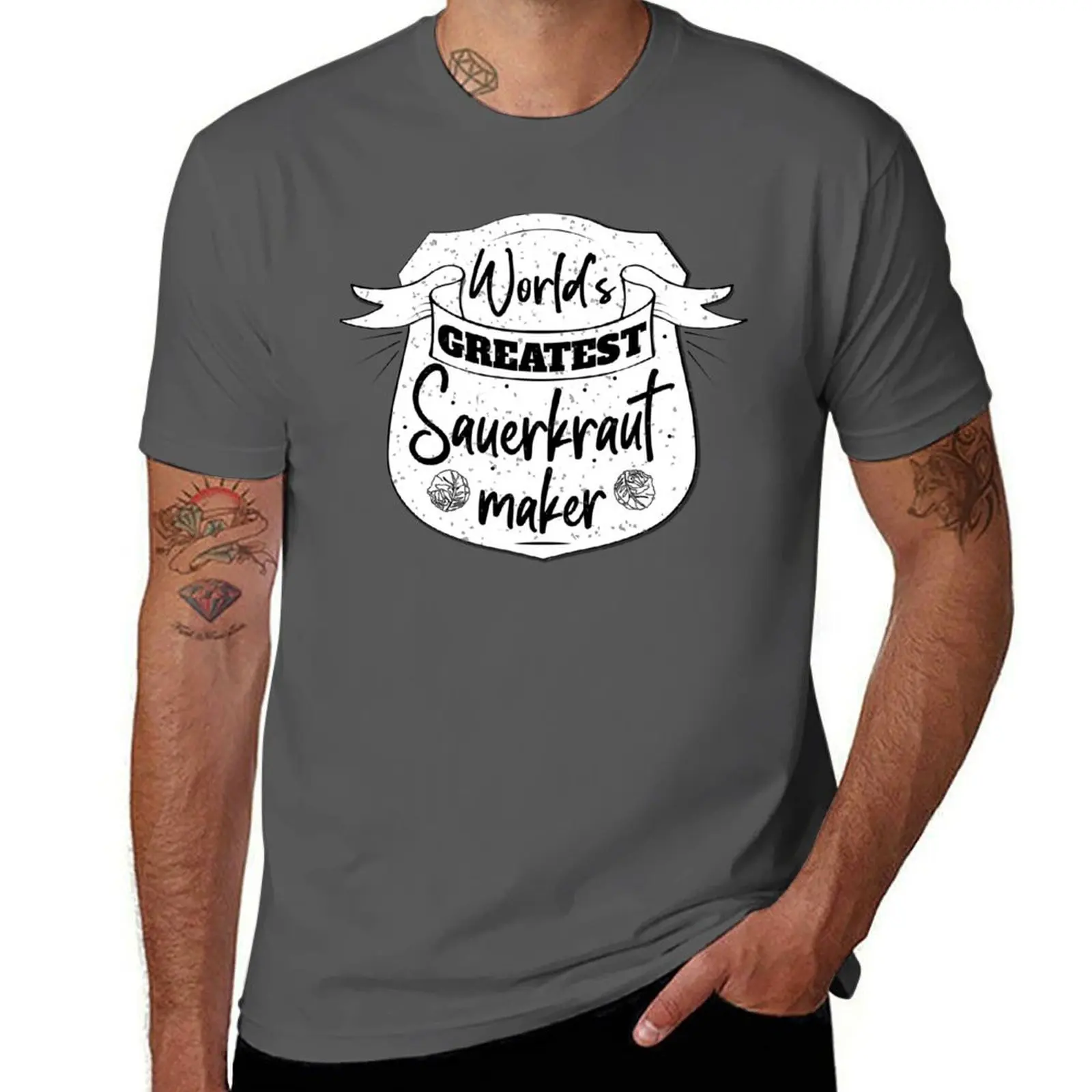 World's Greatest Sauerkraut Maker Funny Fermenting T-Shirt Lightweight Casual Summer T-Shirt