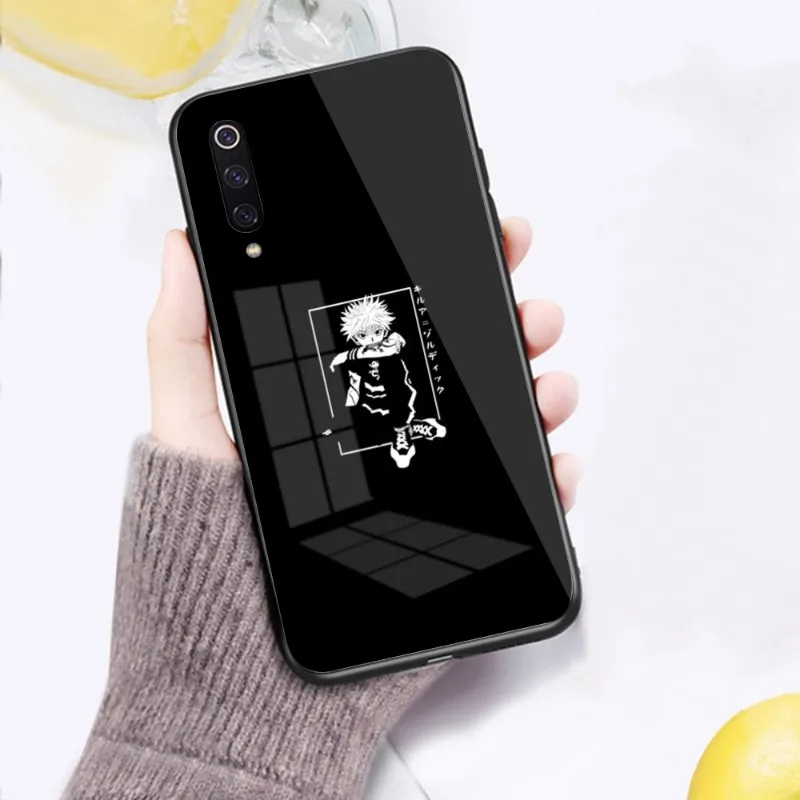 Hunter Killua Phone Case for Xiaomi 12 11T 10 9 Redmi Note 11 10 10S Pro 9 9A 8 PC Glass Phone Cover