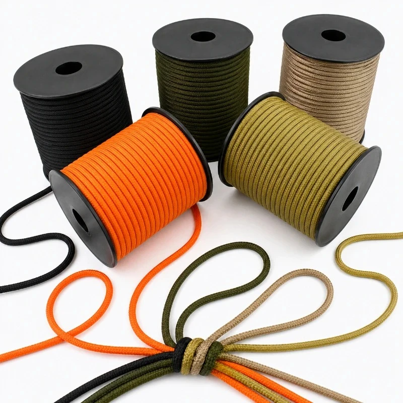 10-50Meters Meetee 4mm 550 Parachute Rope Bags Woven Cord Climbing Camping Lanyard Ropes Paracord Outdoor Tent Tie Downs Kits view 4