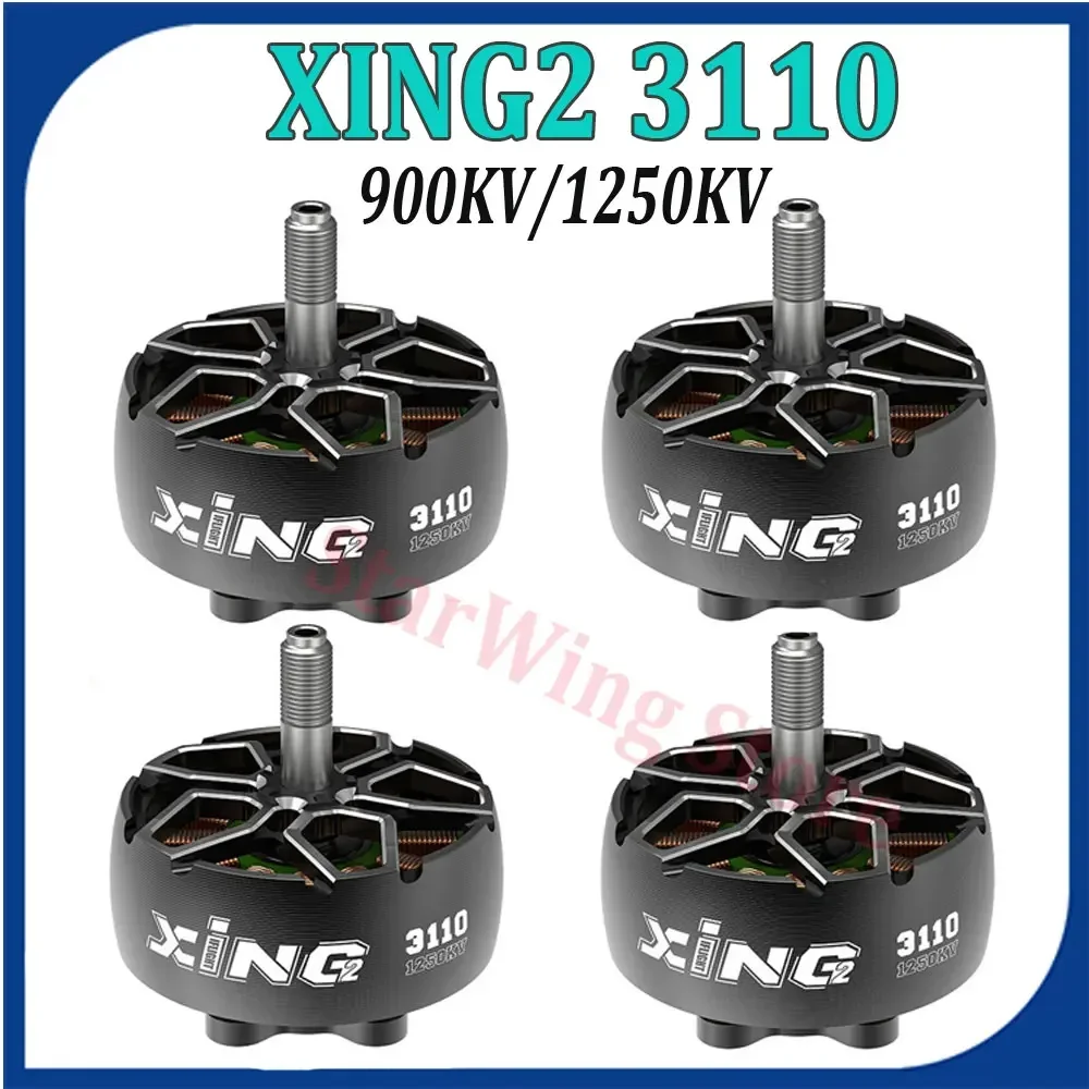 

IFlight XING2 3110 1600KV 1250KV 6S 900KV 8S Brushless Motor With 5mm Titanium Alloy Shaft for RC FPV Cinelifter X8Pro Protek60