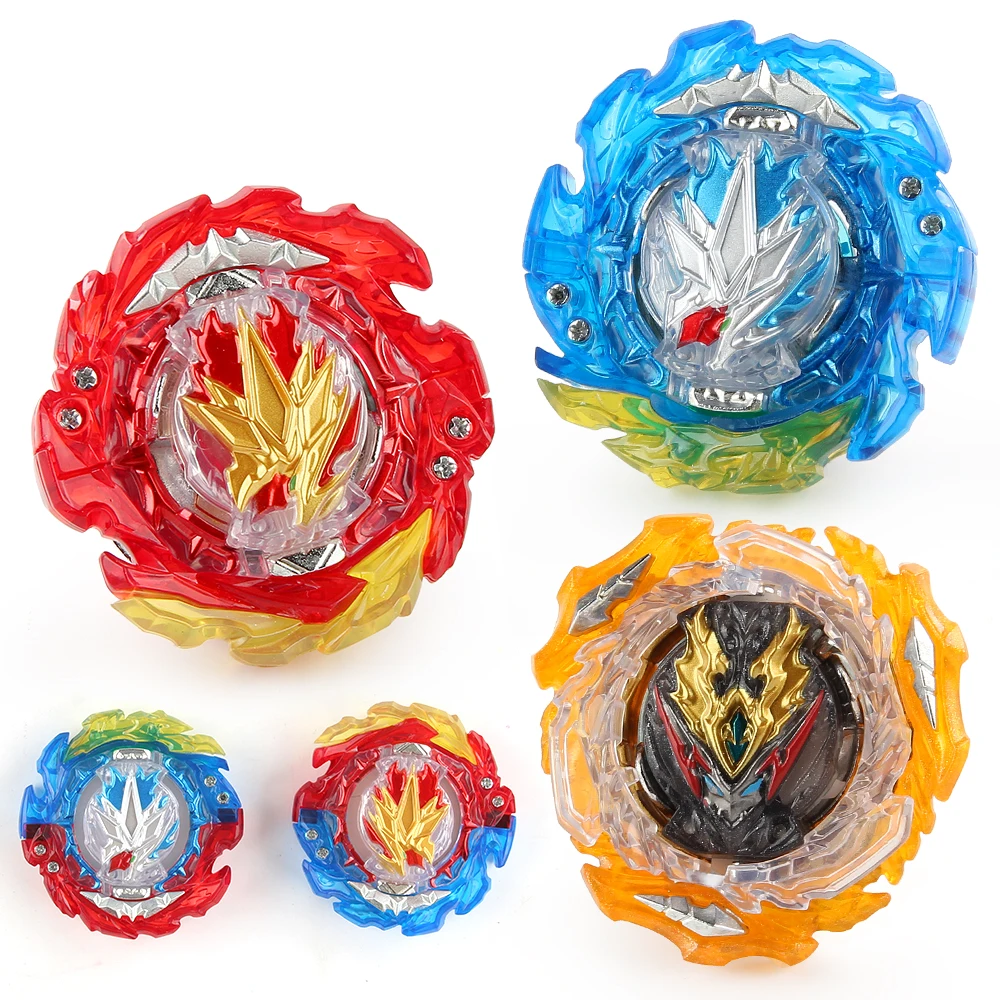 Bey Burst BU B-203 Ultimate DX Set Super Hyperion King Helios Divine Belial Boosters Gyro Blades Toy with Launcher