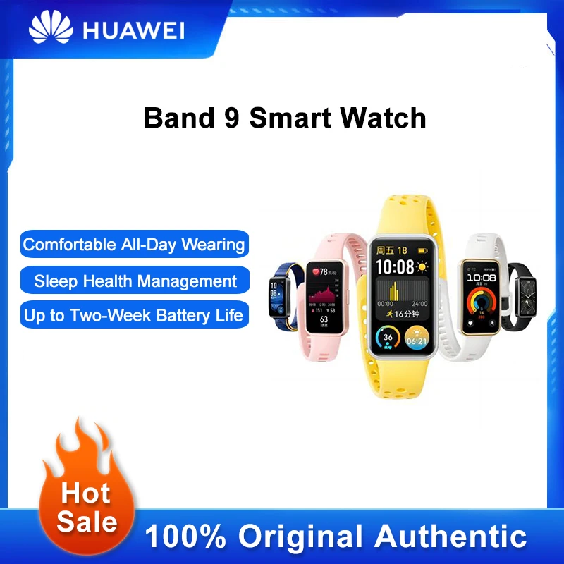 Huawei Band 9 Smart Watch Sleep Health Management Fitness Sports Bracelet Comfortable All-Day Wearing Bluetooth Smart Band