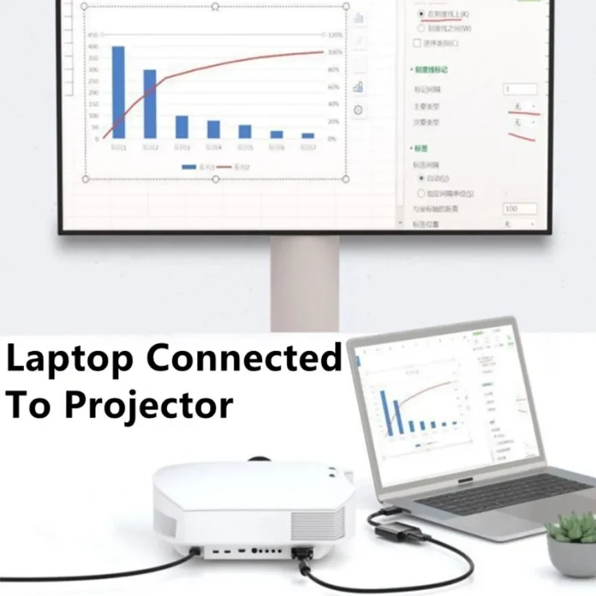 DisplayPort - VGA変換アダプター HD 1080p DP - VGA変換ケーブル (オス-メス) コンピューター デスクトップ ノートパソコン PC モニター プロジェクター HDTV対応