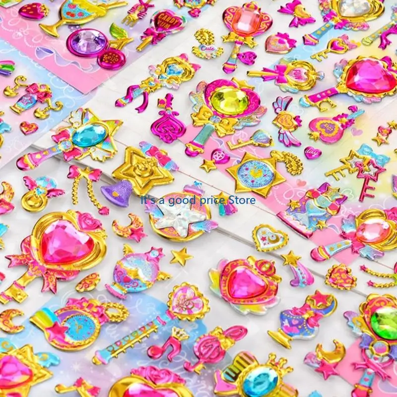 رقع صغيرة قابلة لإعادة الاستخدام لزجاجة المياه، والدفتر، وملصق القصاصات اللطيف ثلاثي الأبعاد #1