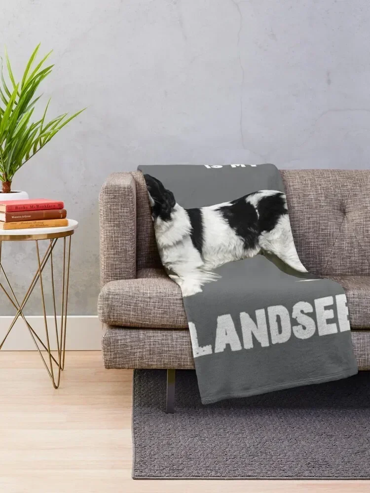 My best friend and helper is my Landseer Throw Blanket Plaid Bed linens blankets and throws Sofa Throw Blankets