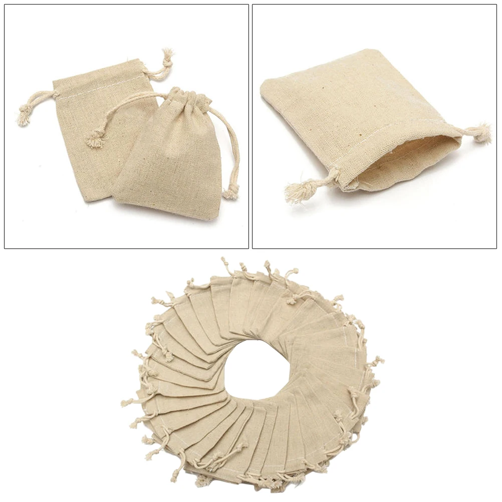 

50 Pcs Bags for Jewelry Storage Party Jewelry Drawstring Bags Favors Gift Pouches Candy Sweets Wedding Birthday Christmas