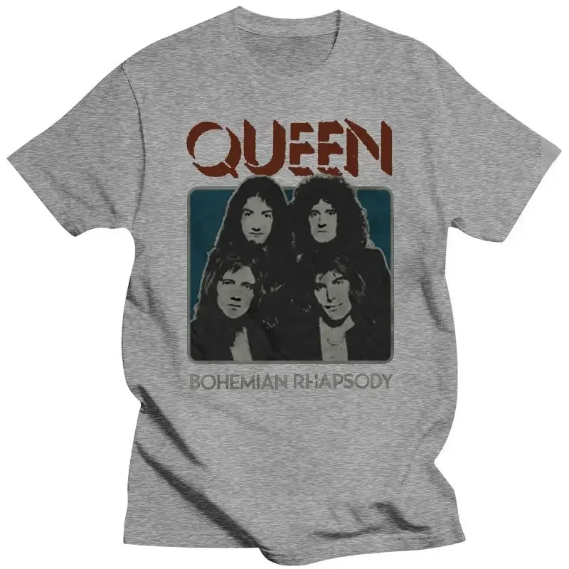 Bohemian Rhapsody Group Queen Shirt Freddie Mercury 2024 Fashion Short Sleeve Queen Vintage Rock T-shirt anime clothes Hot Sale