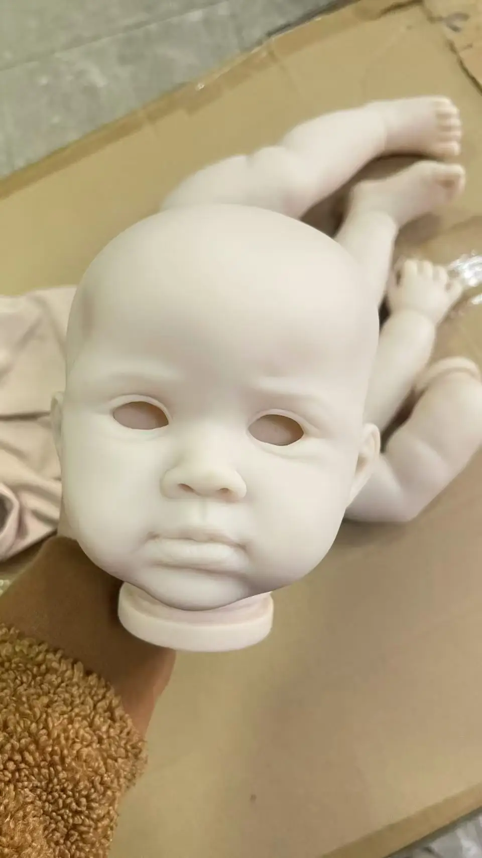 NPK 23inch Unfinished Unpainted Blank Doll Kits Reuben DIY Doll Parts