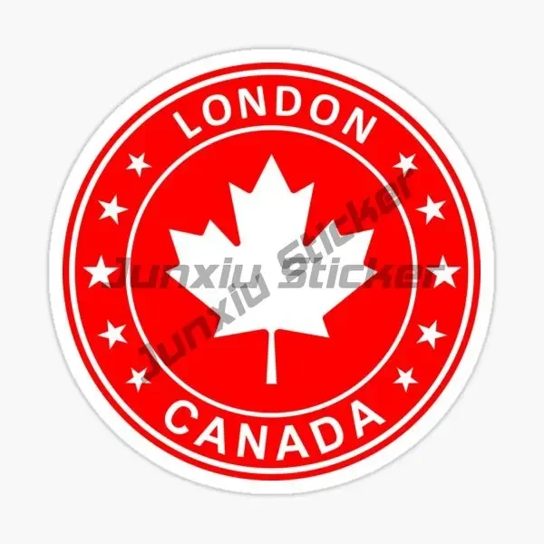 Canada CA Flag Emblem Maple Leaf Stickers Bicycle Vinyl Bumper Bicycle Truck Motorcycle Room Decal