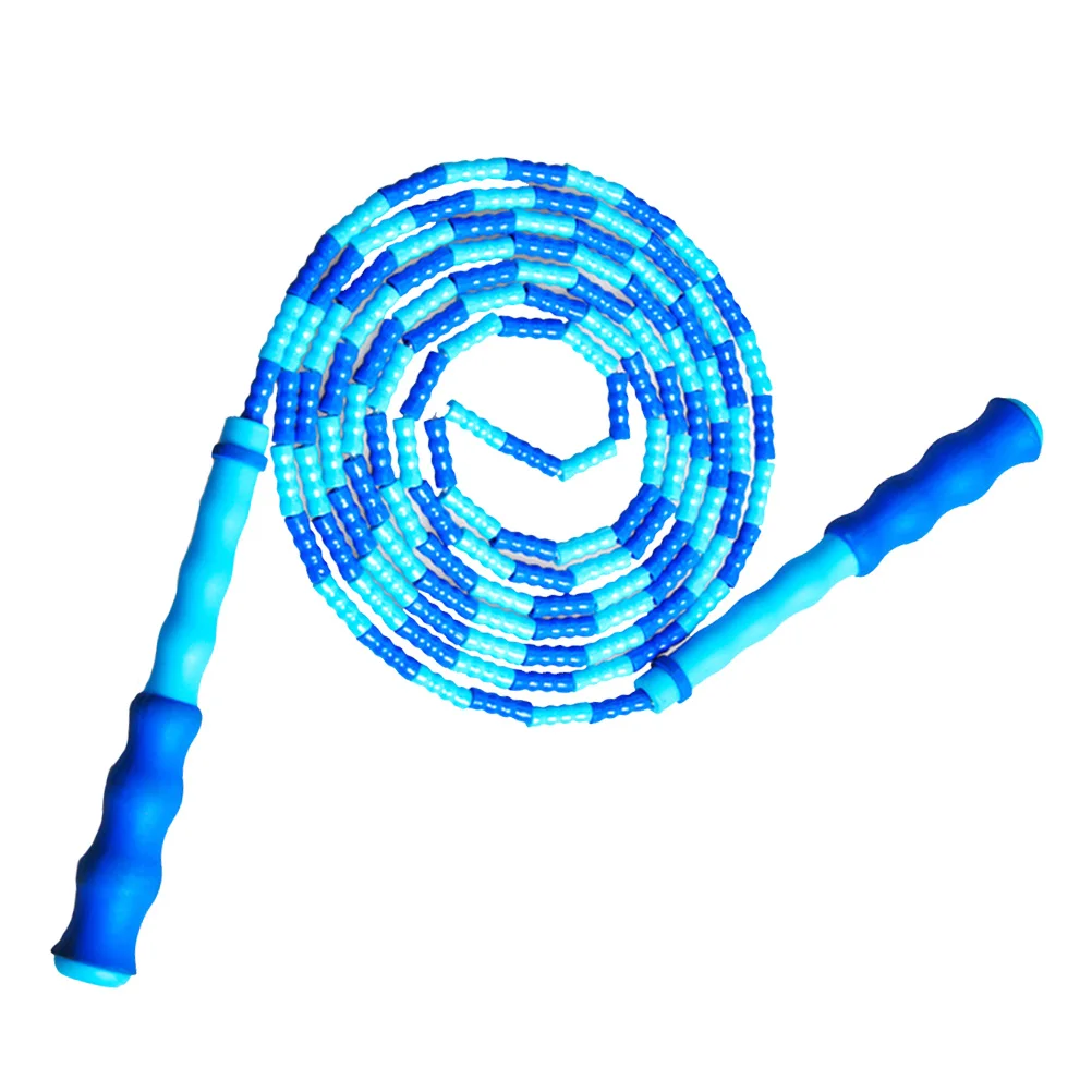 حبل الطفر المصنوع من الخيزران المطرز للبالغين، حبل القفز على كابل اللياقة البدنية وخفيف الوزن