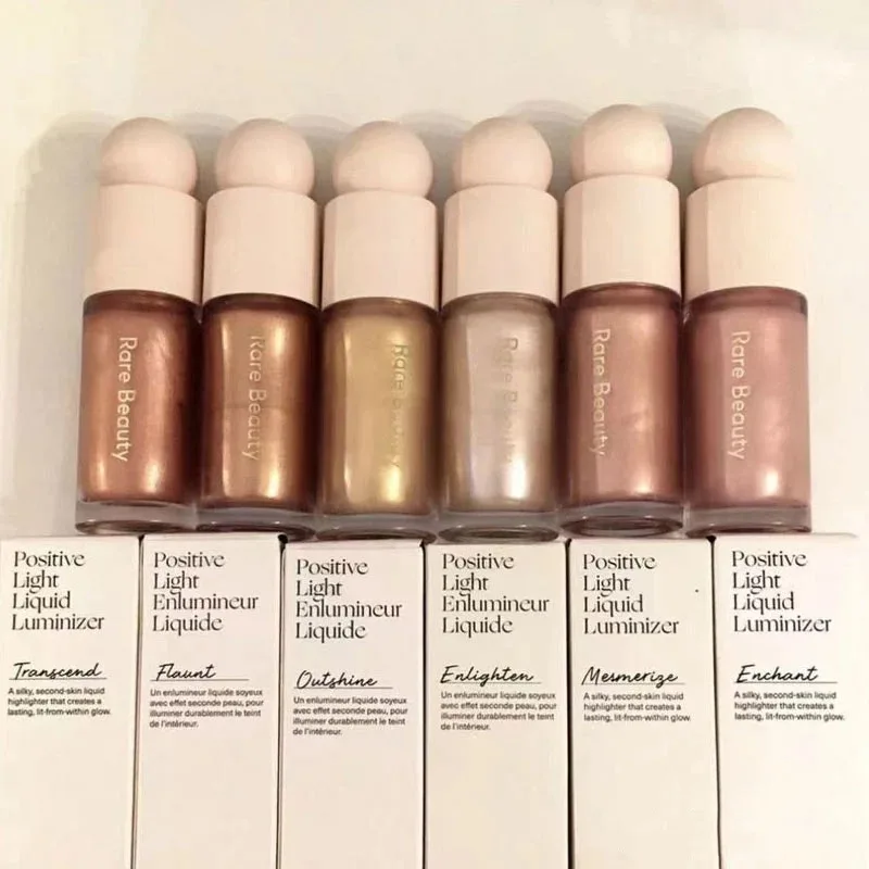 Rare Beauty Liquid Highlighter Długotrwały Połysk Ins Enlighten Mesmerize Flaunt Enchant Outshine Transend Pojedynczo zapakowany