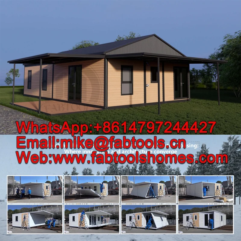 Free Design Holiday Cottage House Mobile Leisure Steel Structure Container House Luxury Prefab Homes