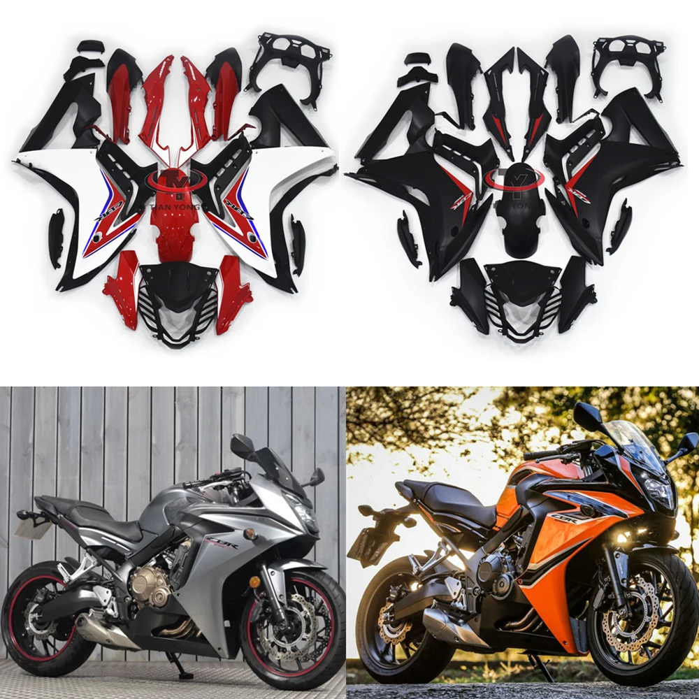 Three styles in red black Motorcycle Full Fairing Kit For CBR650F 2017 2018 2019 CBR650 F Bodywork Cowling Injection
