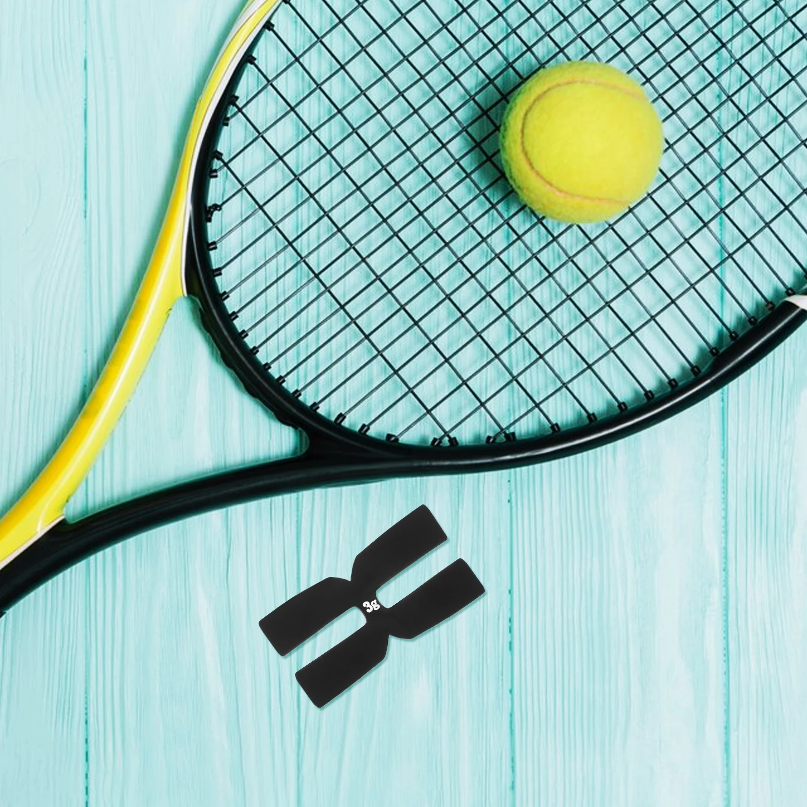 

H Shaped Tennis Racket Weighted Pad Black Silicone Disc Tool Equipment racket weighted tool tennis racket supplies