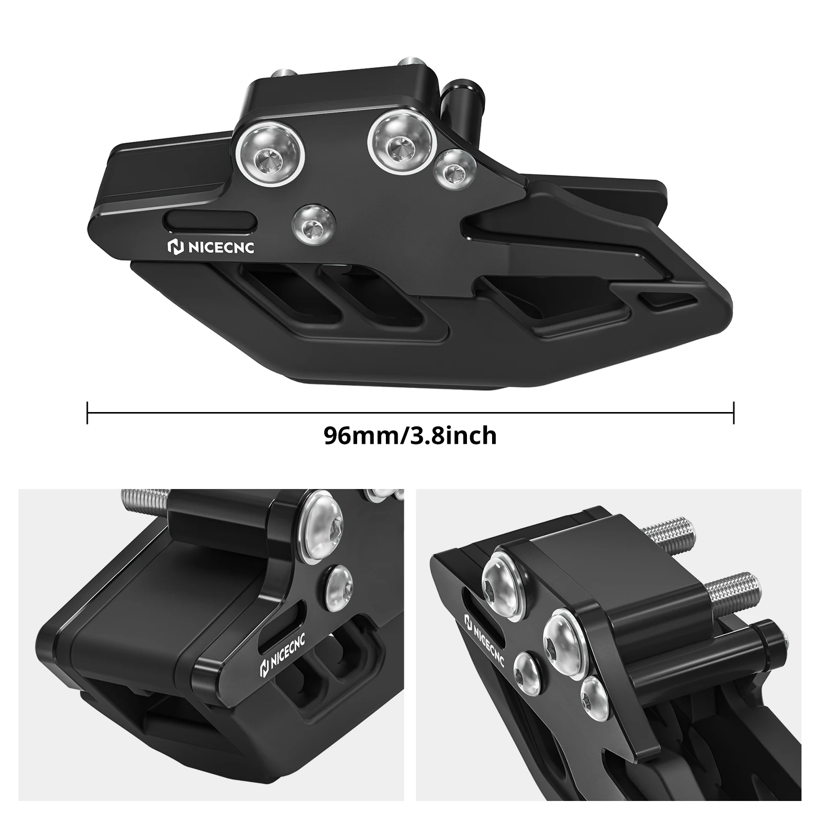 NICECNC Kettenführungsschutz für Yamaha Banshee 350 1987-2006, Schwingenschutz, Stärke, Glätte, ATV-Zubehör – Detail 2