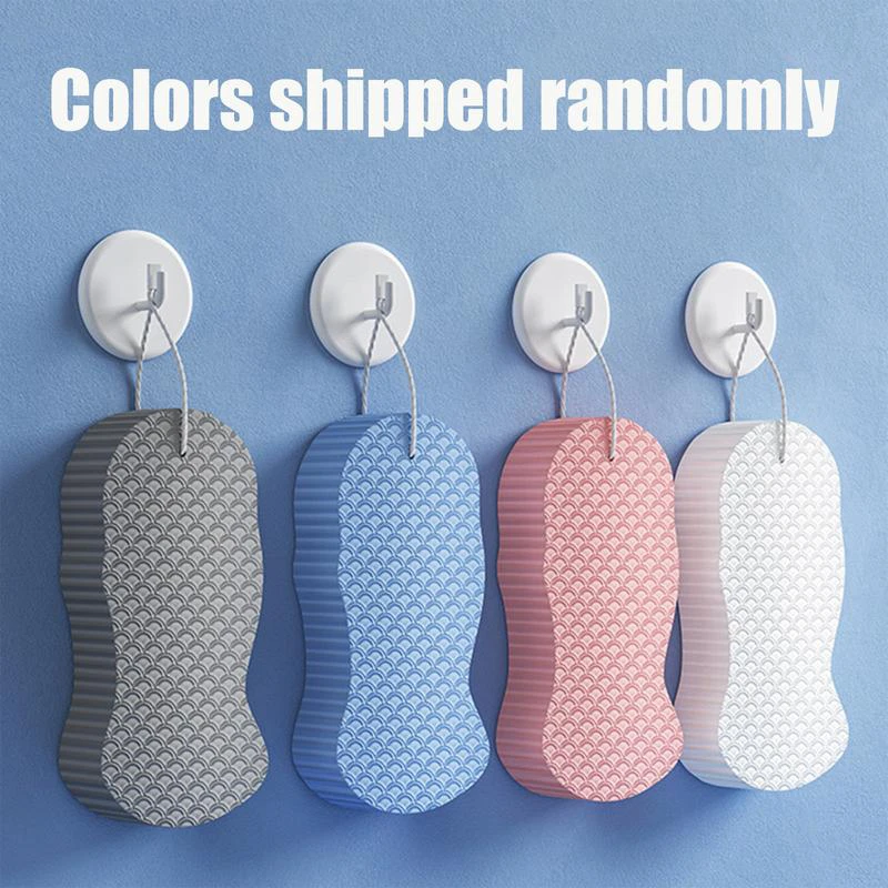 Esponja de baño 3D, Color aleatorio, escamas de pescado, barro y cenizas, esponja de baño exfoliante, agradable para la piel, guantes exfoliantes