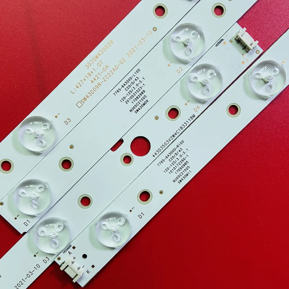 TV-LED-Streifen für 43 Zoll CRH-A4330300104L6CNRev1.0 CRH-A4330300105R6CNRev1.0 43UG620V 43UJ620V 43UJ620Y SW43D09L-ZC22AG-02