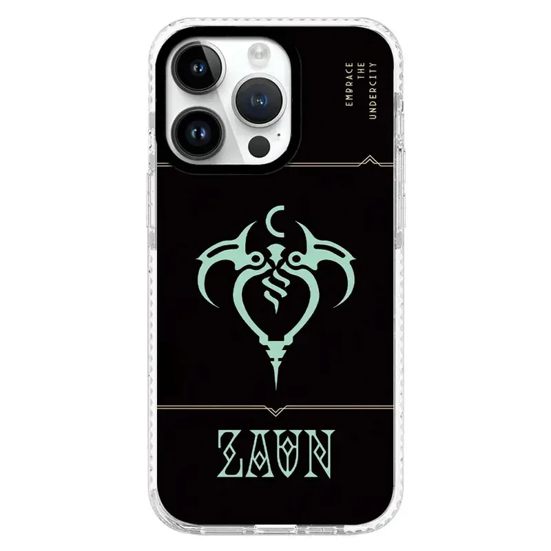 Pop Demon Game Anime 2.0 Acrylic White Border Magnetic Phone Case Cover for IPhone 12 13 14 15 16 Pro Max Case