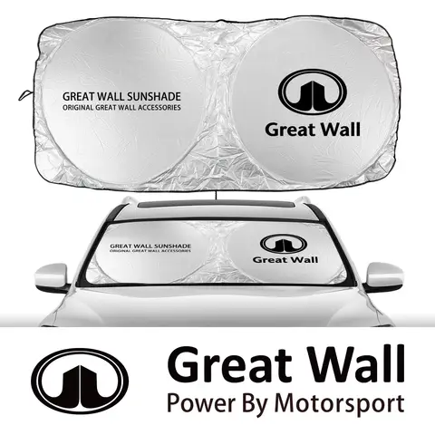 Pare-soleil de pare-brise de fenêtre avant de voiture, couverture de pare-soleil pour Great Wall GWM figuré Poer Haval H2 H3 H6 H9 F7 gesion M6 Tyleex C10 C30