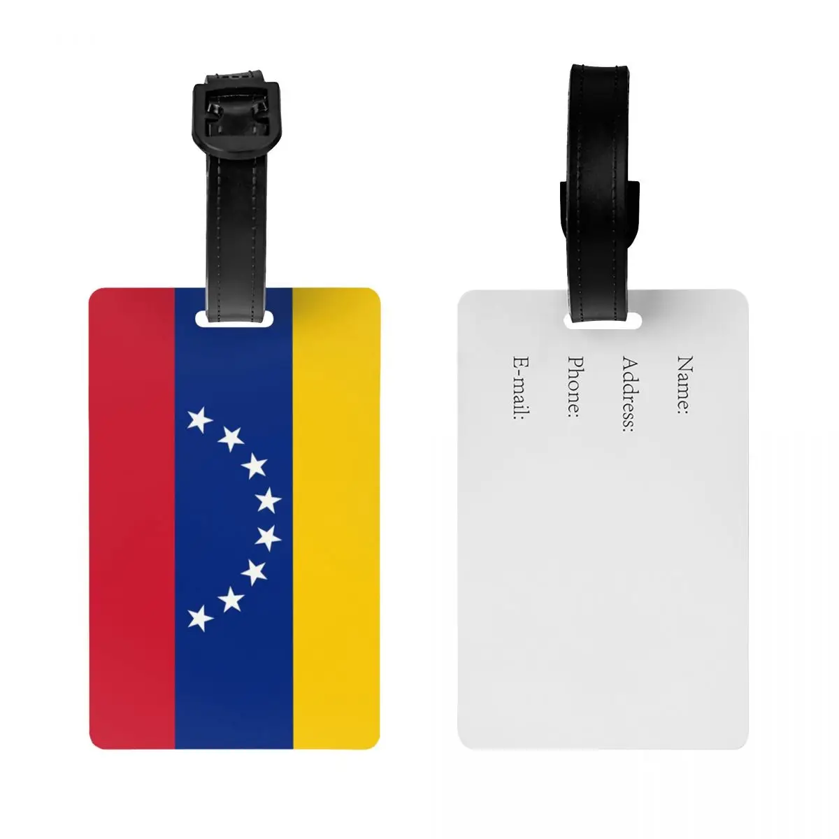 Aangepaste Vlag Van Venezuela Bagagelabel Privacybescherming Bagagelabels Reistas Labels Koffer