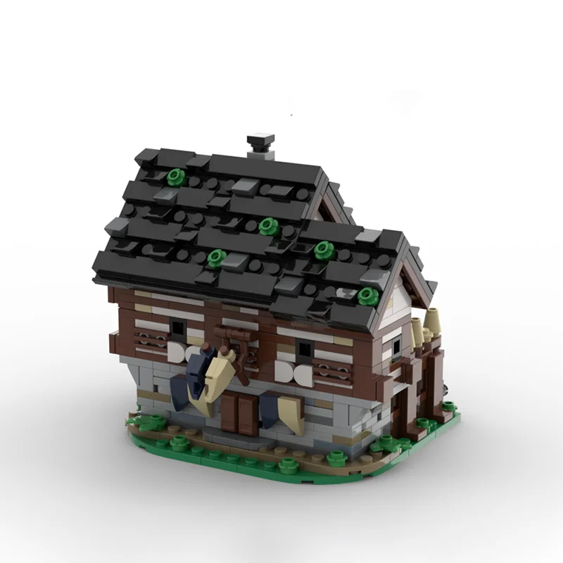 

MOC medieval Blaustein Castle courtyard expansion guardhouse DIY assembly building block toys children's birthday gift