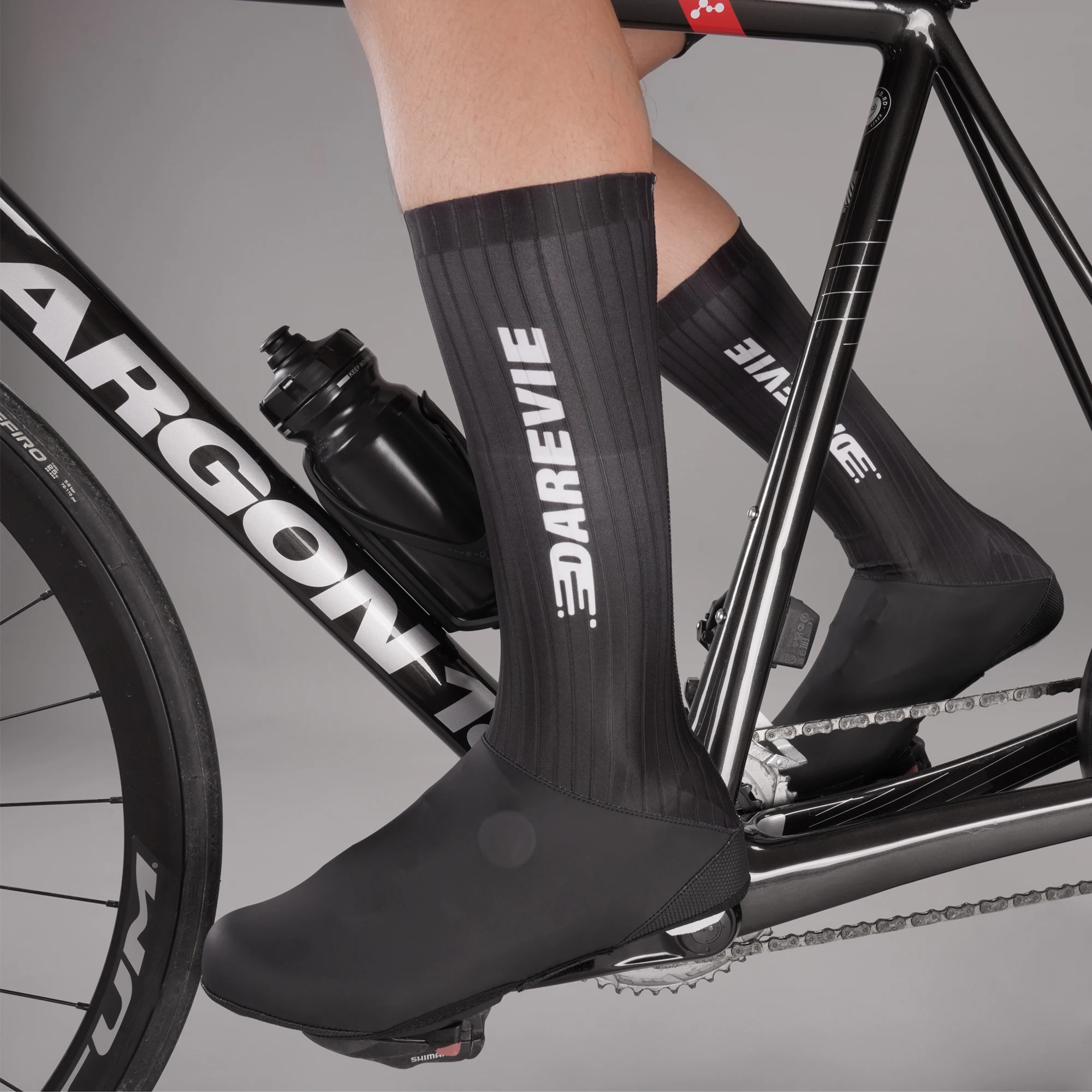 DAREVIE AERO-cubierta para zapatos de ciclismo, antideslizante, impermeable, a prueba de viento, para exteriores, accesorios para bicicleta