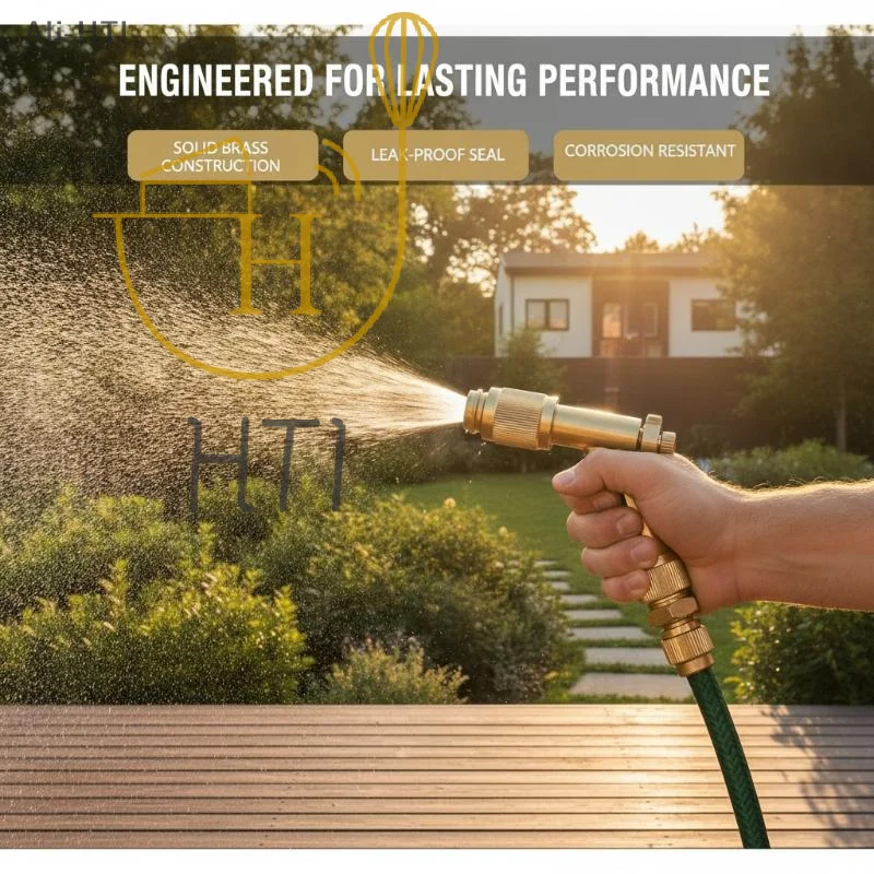 Leak Proof Brass High Pressure Spray Nozzle 1/2 PCS Adjustable Quick Connector for Home Garden Irrigation Car Wash