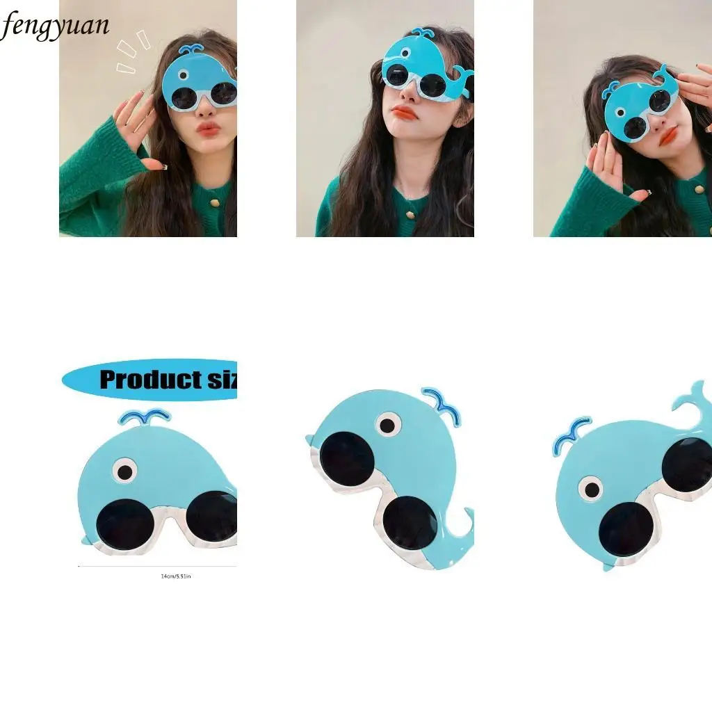 

B2QE новинка смешные очки киты глазные очки для вечеринок солнцезащитные очки киты бокалы на хэллоуин косплей аксессуары костюмы