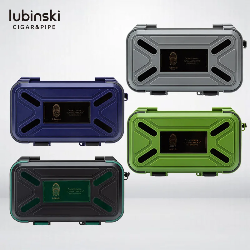 

Portable Cigar Holder - 5 Cigars in a Compact, Lightweight, Sealed and Moisture-Resistant Travel Outdoor Case