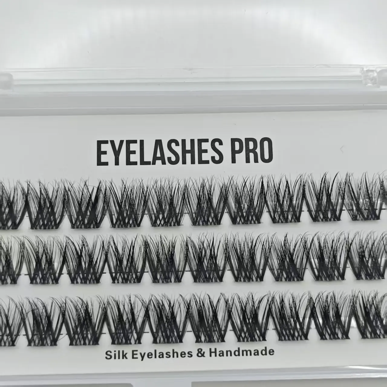 BBA-014 DIY Hand Made Eyelash Extension Segmented Flase Lashes Dramatic Lash Bundles Soft Ribbon Strip Eyelashes Makeup Lashes