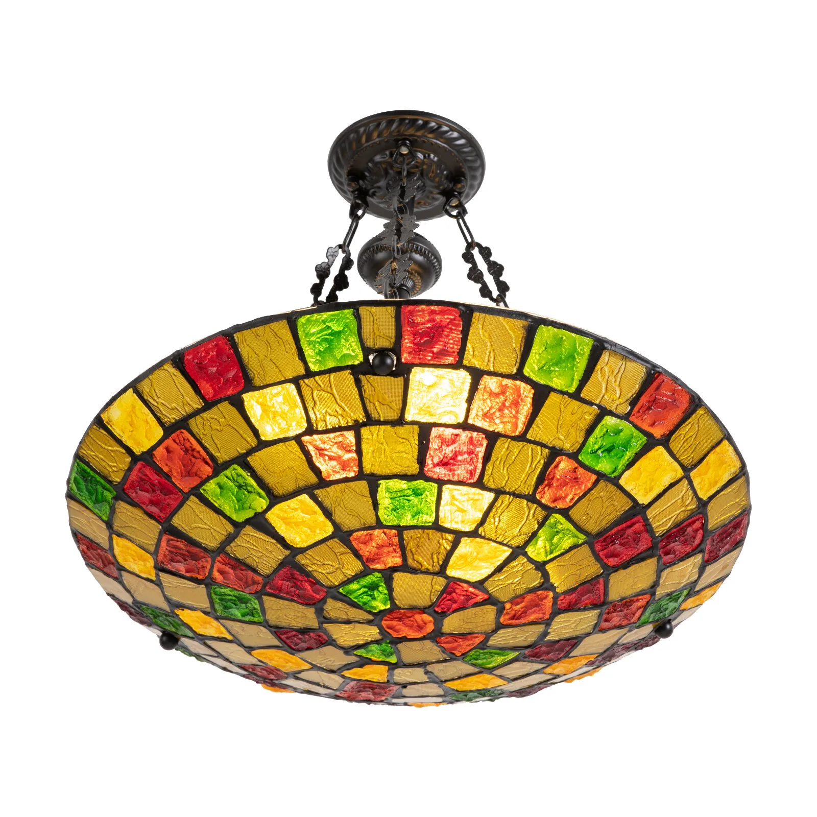 60 واط 20 بوصة غرفة الطعام مصباح السقف E26 قلادة واسعة الملون الطراز العتيق 6000 كيلو