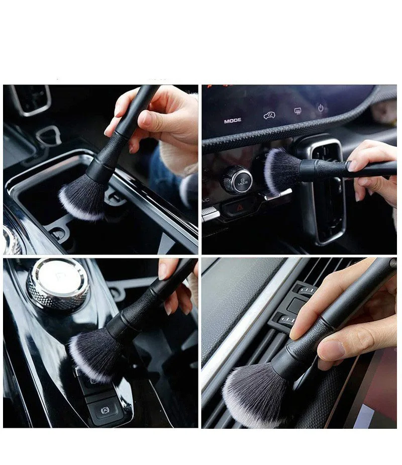 4/5-teiliges Detailbürsten-Set für die Reinigung von Fahrzeuginnenräumen, Fugenbürsten, ultra-weiche Reinigungsbürste für Autos, Werkzeug für die Fahrzeugpflege und Autowäsche – Detail 10