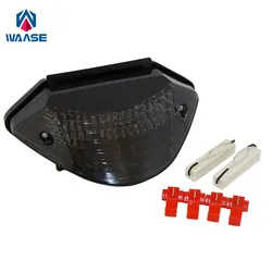 Waase para honda hornet cb600f cb600 599 2002 2003 2004 2005-2007 e-mark luz traseira da cauda sinais de volta de freio integrado luz led