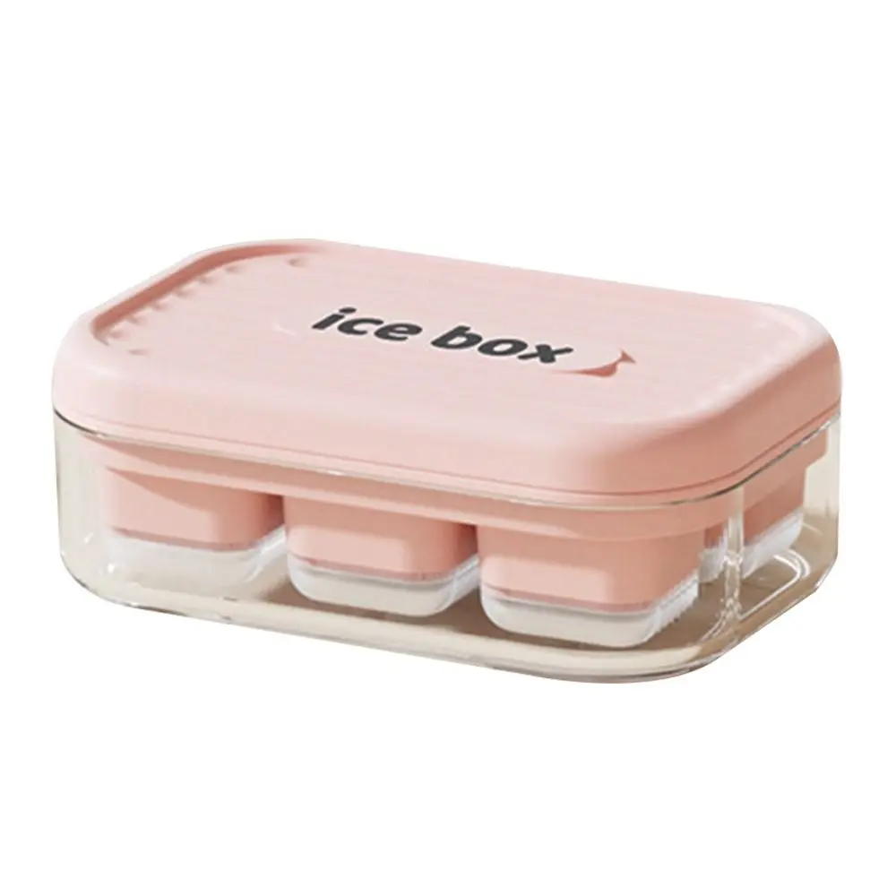 

Food Grade Press Type Summer Ice Cube Tray Quick Frozen Portable Ice Cube Maker Leak-Proof With Storage Box Ice Bucket Bar