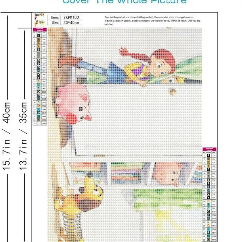 1PC Disney Pixar Toy Story Jessie Slinky Dog Hamm Peeking 5D Diamond Painting Kit, Full Drill DIY Cute Cartoon Character Gem Art