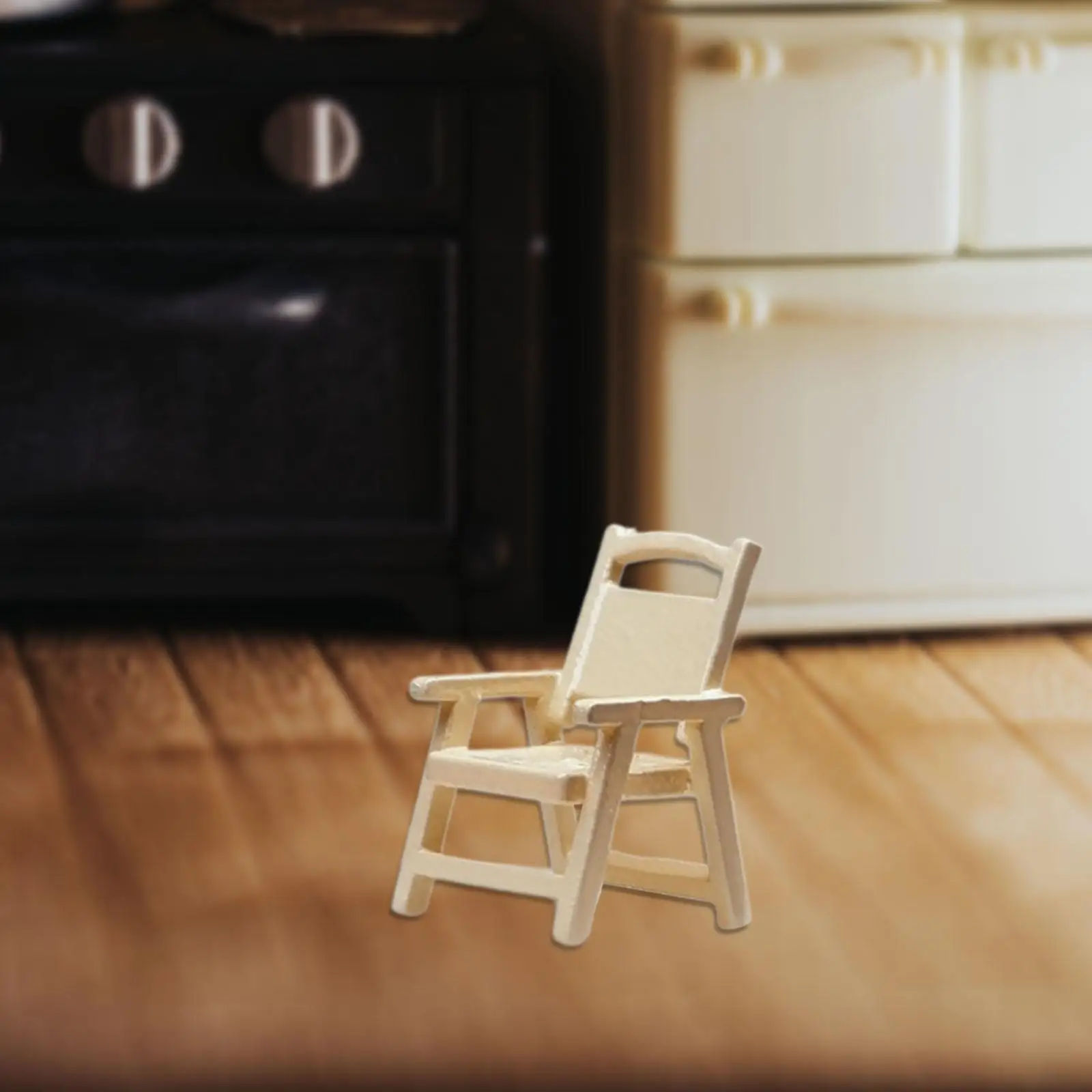 1:64 Dining Side Chair Miniature Furniture Chair for Micro Landscapes Layout