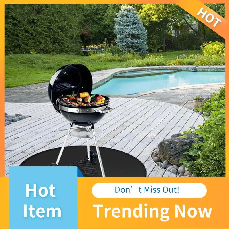 

A13I-Fire Pit Mat для Solo Stove Bonfire Круглый огнестойкий коврик для печи Solo Круглый коврик для барбекю для костра под грилем 14-дюймовый
