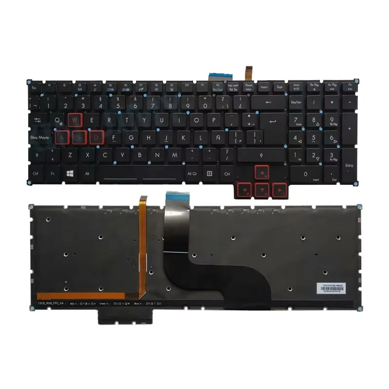 Keyboard for Acer Predator 17 15 GX-791 GX-792 G9-591/591R G9-592/593 G9-791/792 PH517-51 Backlit Spanish/Latin Layout